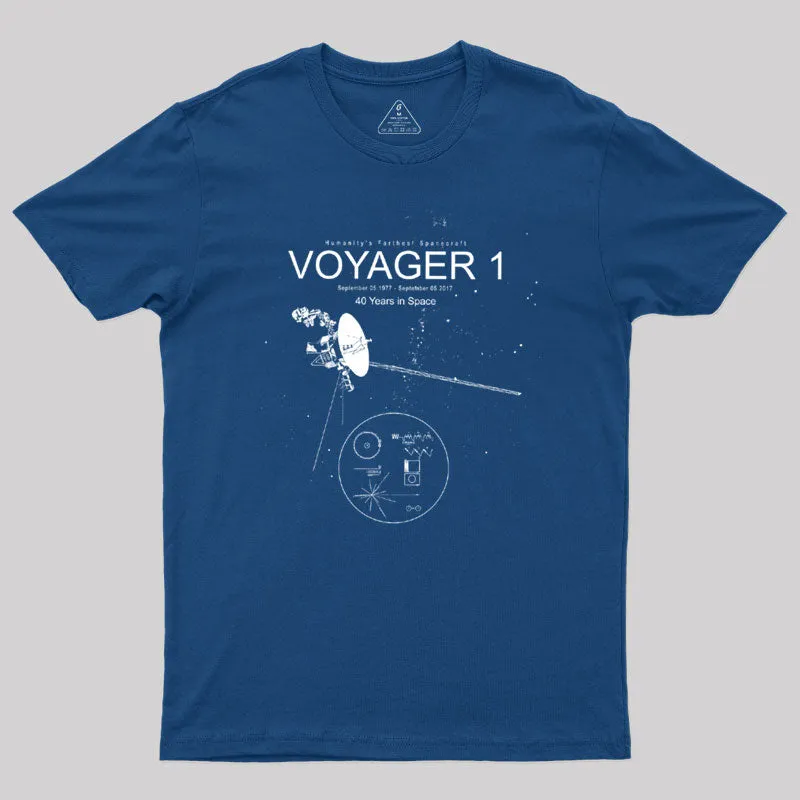 Voyager 1 Geek T-Shirt - Image 2