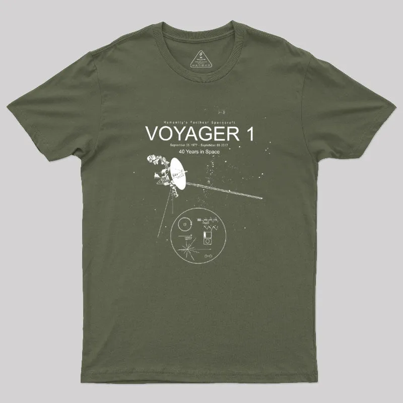Voyager 1 Geek T-Shirt - Image 3
