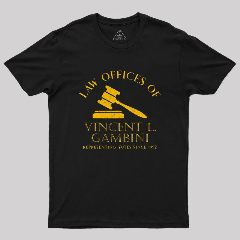Vincent Gambini Law Offices Geek T-Shirt - Image 2