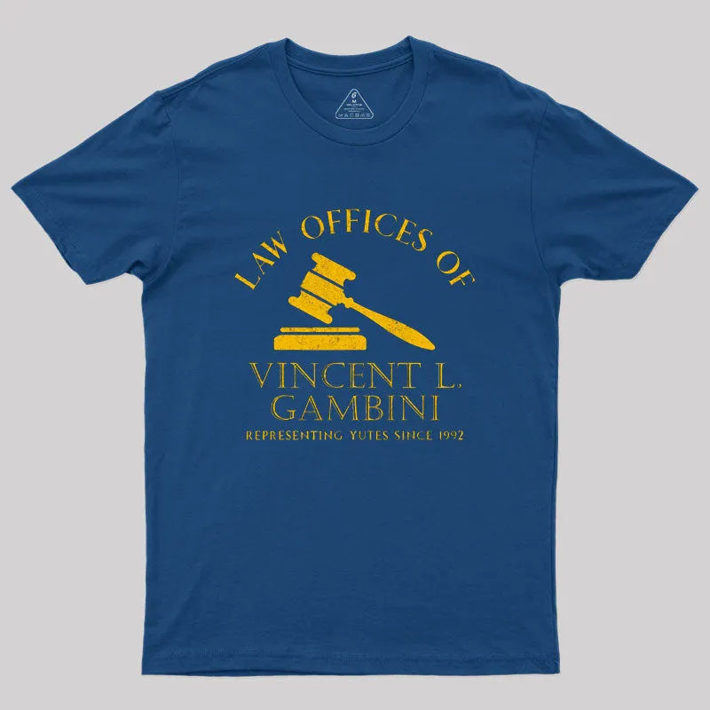 Vincent Gambini Law Offices Geek T-Shirt - Image 3
