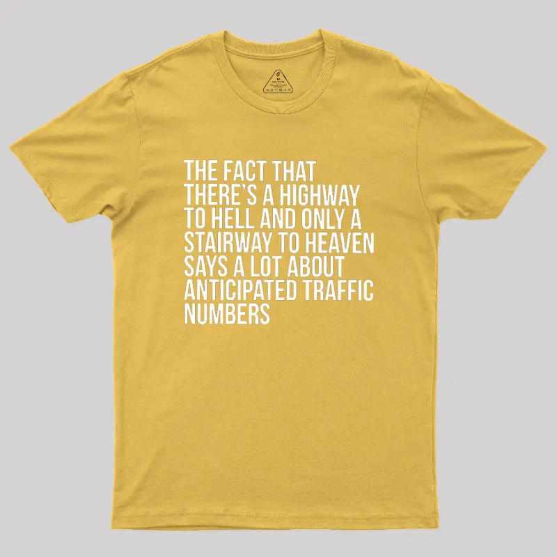 There's Highway To Hell And Stairway To Heaven Geek T-Shirt - Image 8