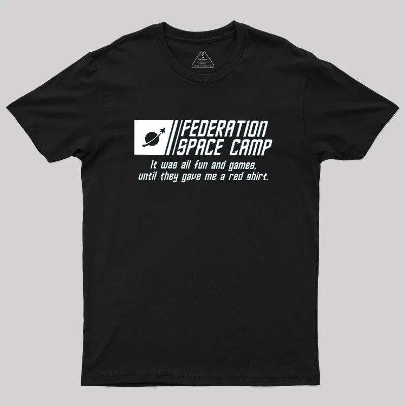 Alternative view of Federation Space Camp Geek T-Shirt