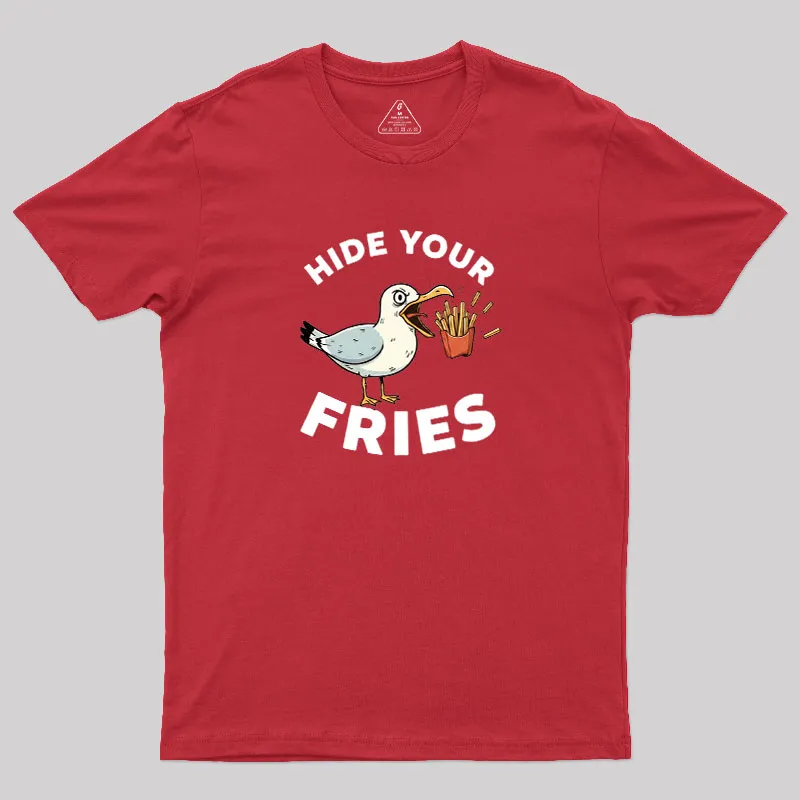 Hide Your Fries Geek T-Shirt - Image 5