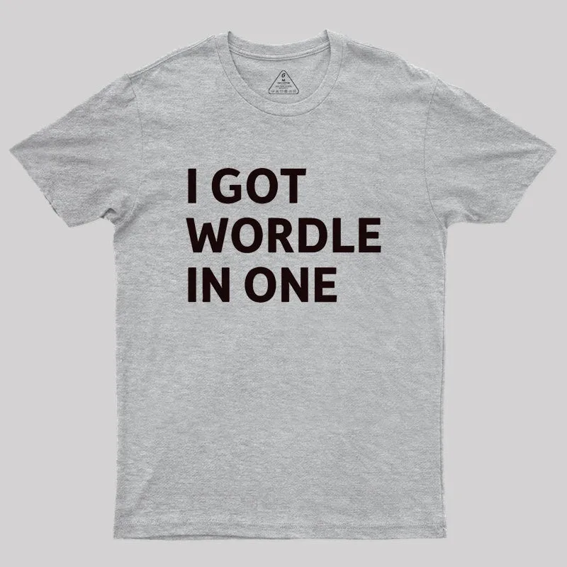 I Got Wordle in One Geek T-Shirt - Image 4