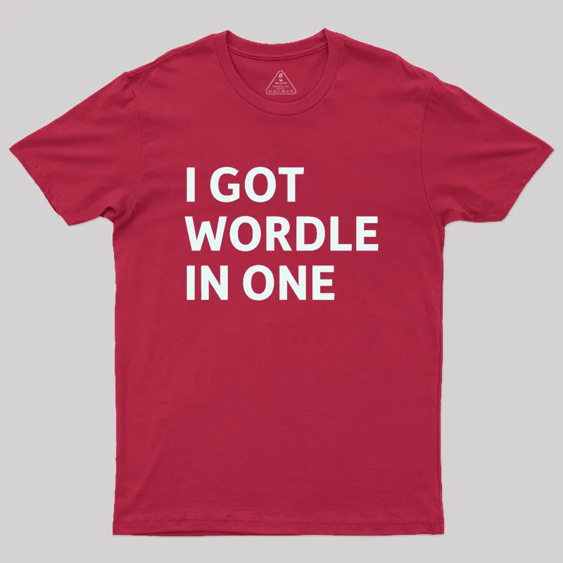 I Got Wordle in One Geek T-Shirt - Image 5