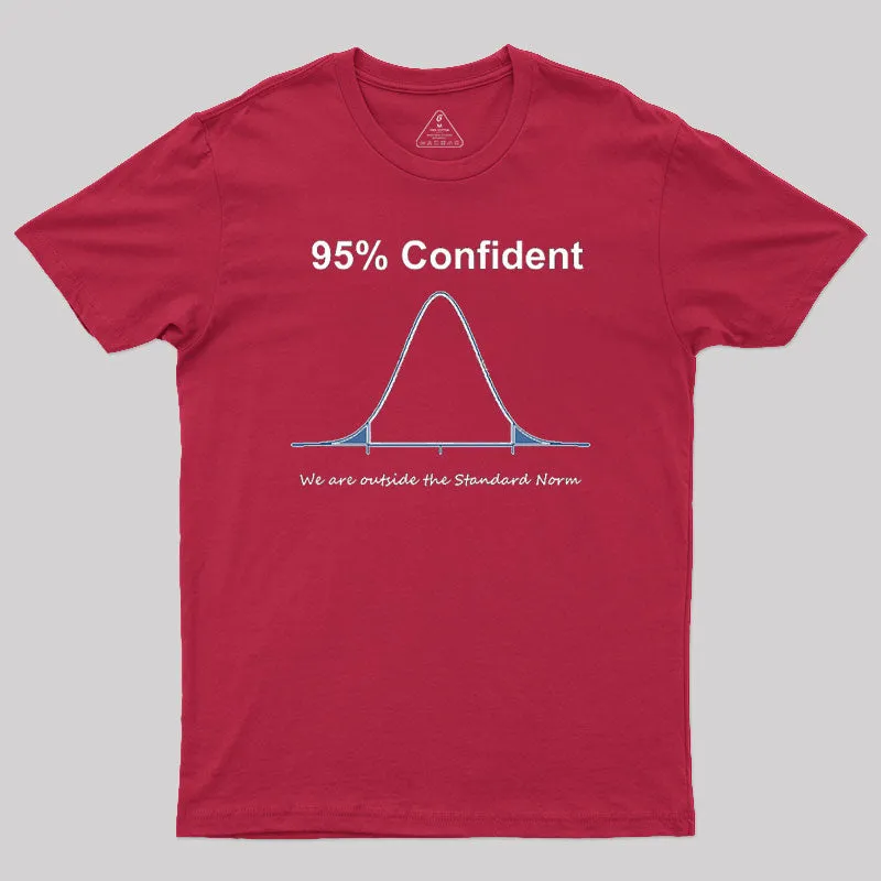 95% Confident Graphic Geek T-Shirt - Image 4