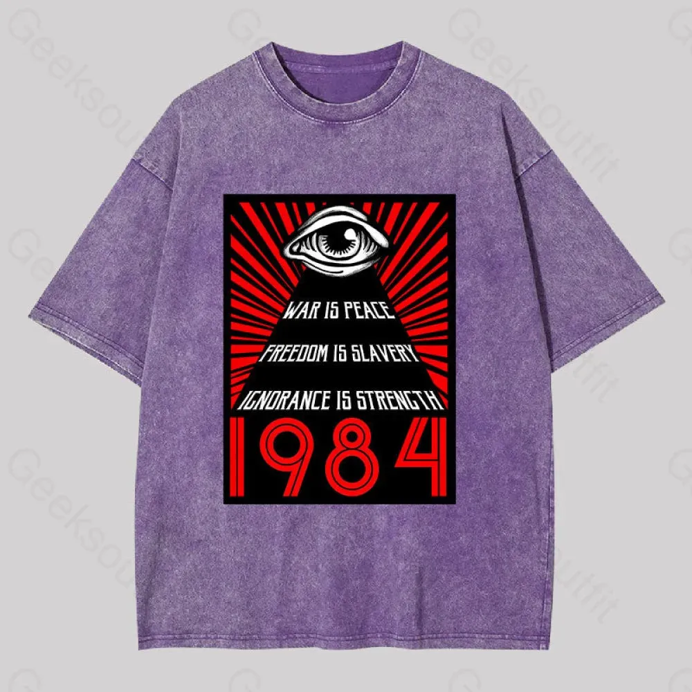1984 Orwell Washed T-shirt - Image 6