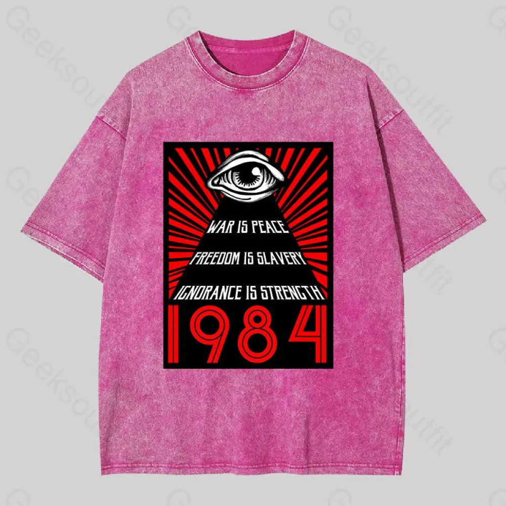 1984 Orwell Washed T-shirt - Image 7