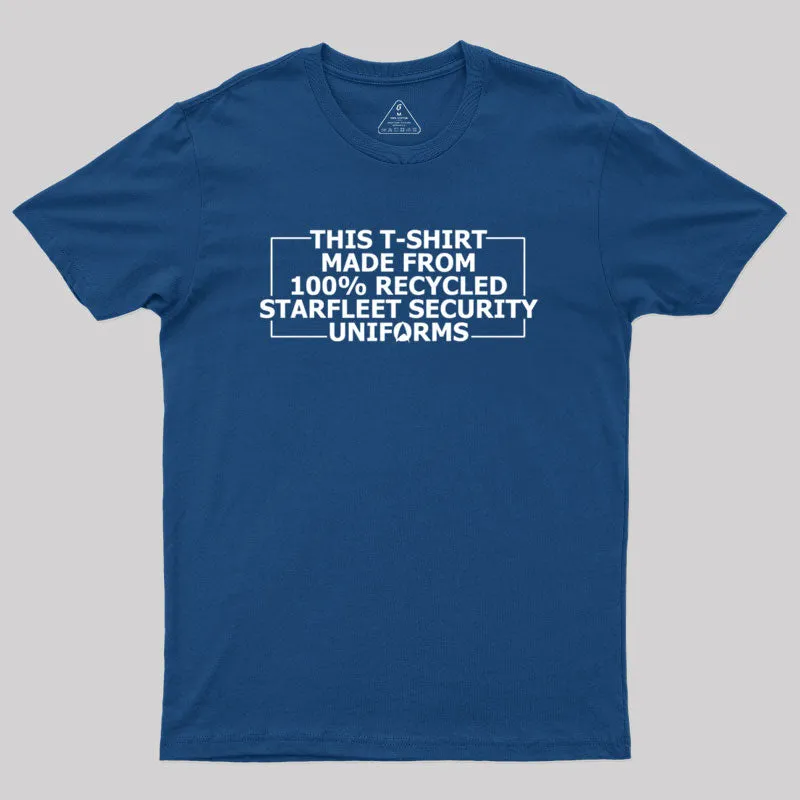 100% Recycled Starfleet Security Geek T-Shirt - Image 2