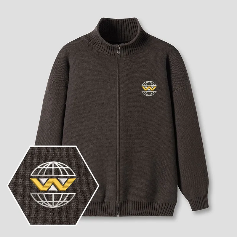 Weyland Yutani Embroidered Full‑Zip Cardigan - Image 2