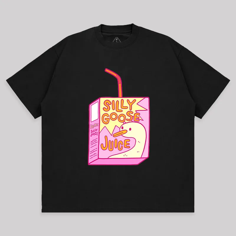 Silly Goose Juice Unisex Oversized T-shirt - Image 2