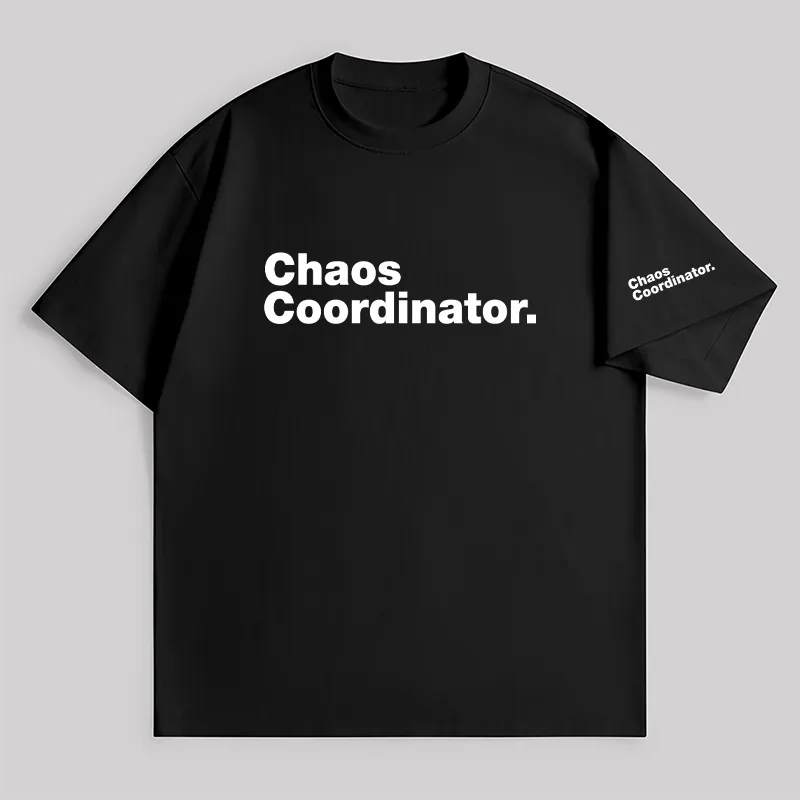 Chaos Coordinator Unisex Oversized T-shirt - Image 2