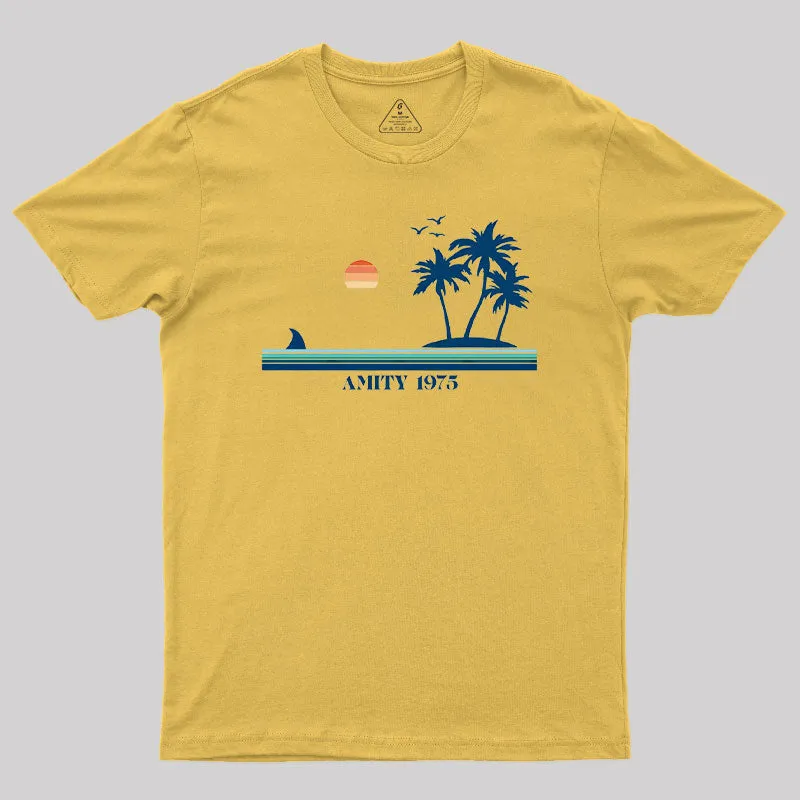 Amity Island 1975 Geek T-Shirt - Image 7