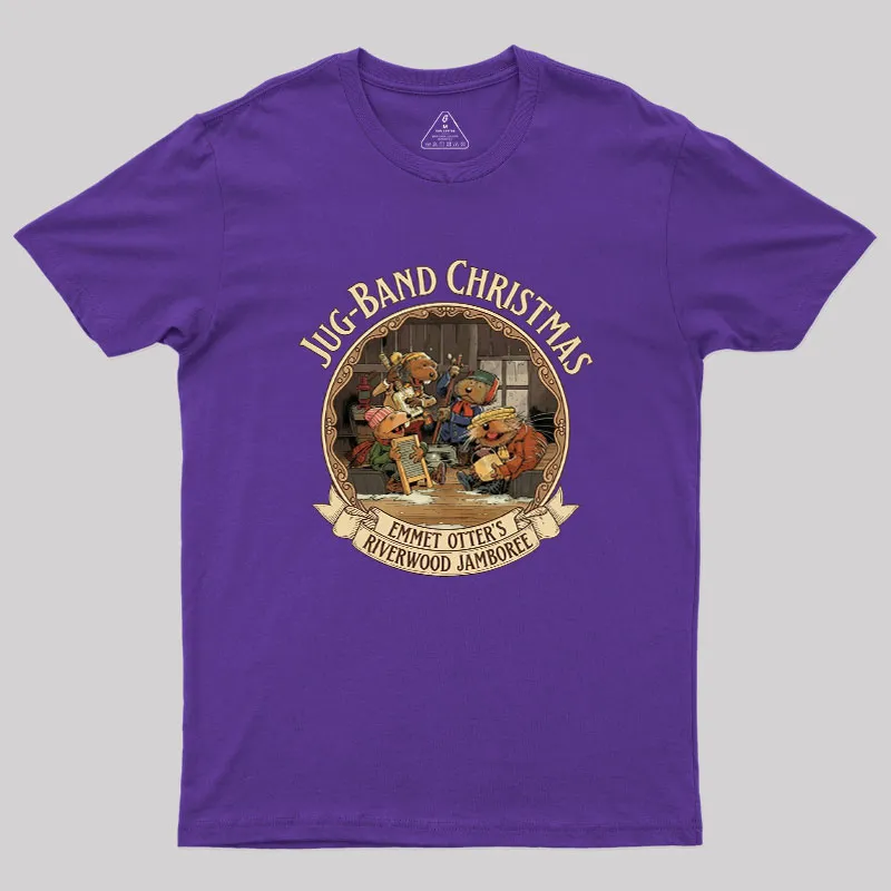 Emmet Otters Jug Band Christmas Geek T-Shirt - Image 8