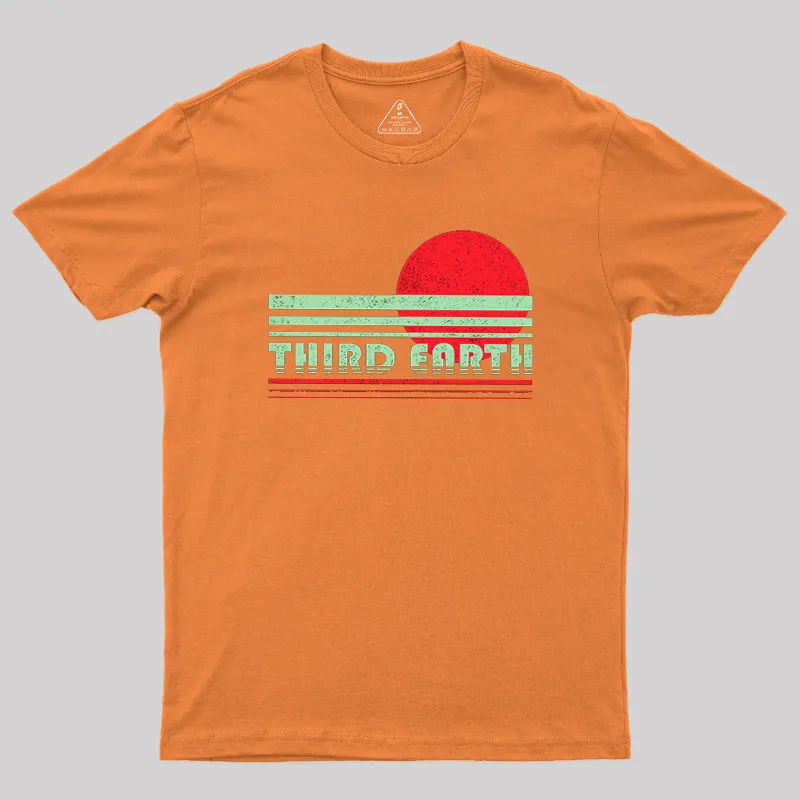 Third Earth Retro Fantasy Sunset Geek T-Shirt - Image 5