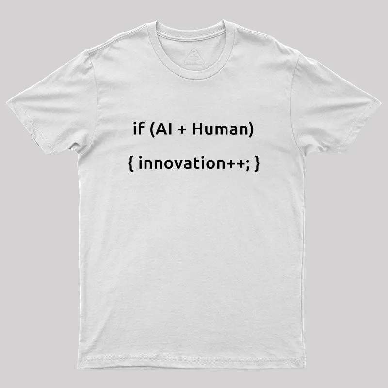 AI And Human Geek T-Shirt - Image 11