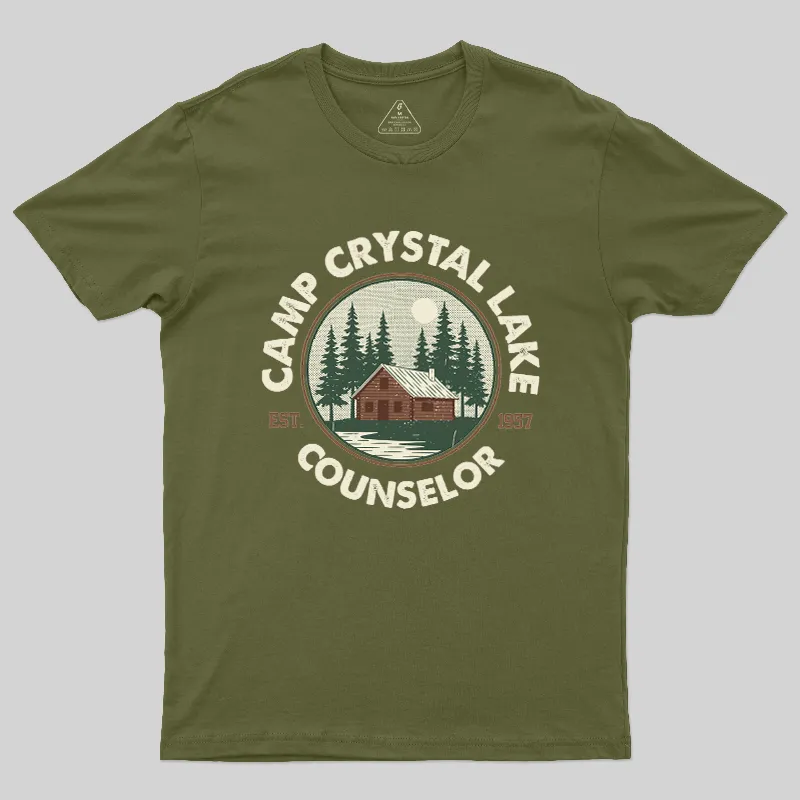 Camp Crystal Lake Geek T-Shirt - Image 3