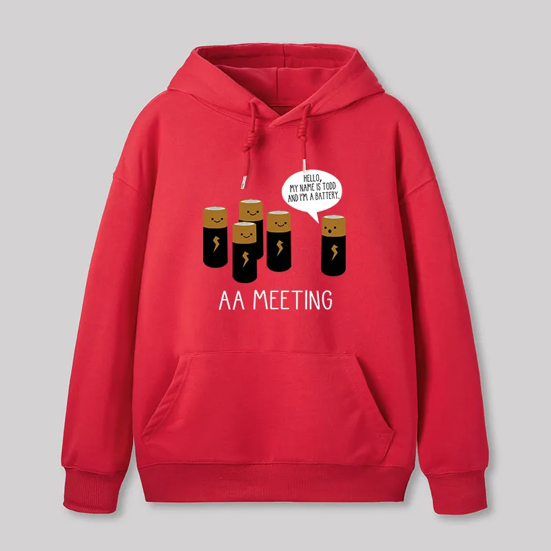 AA MEETING Geek Hoodie - Image 6