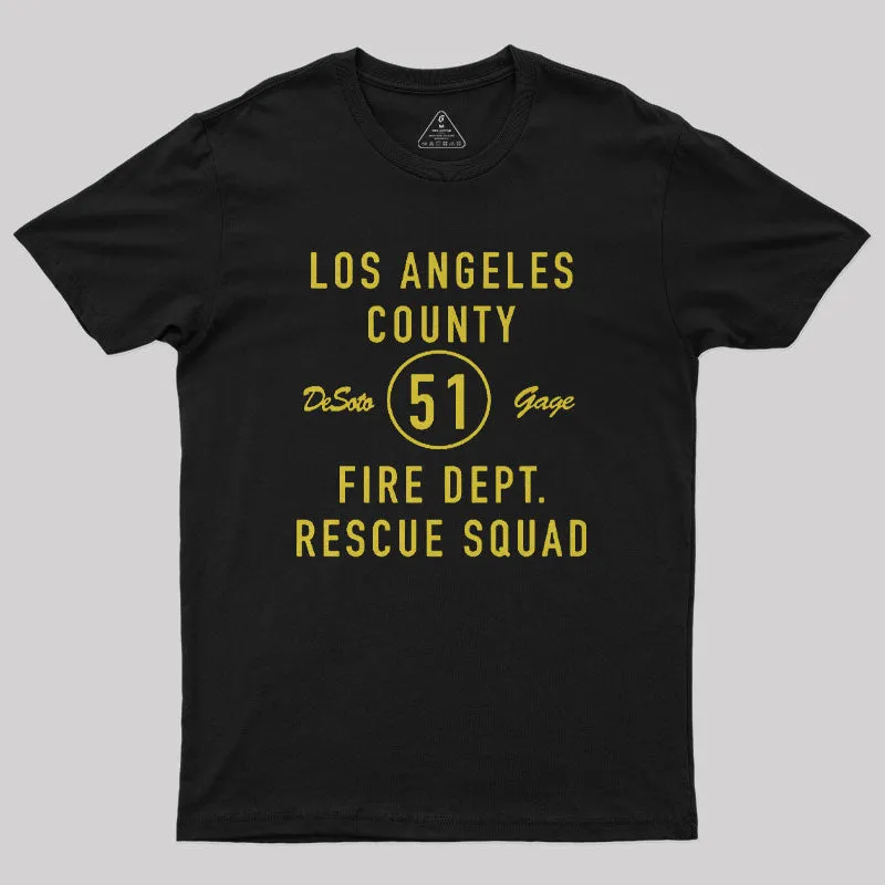 Alternative view of Emergency Squad 51 Geek T-Shirt