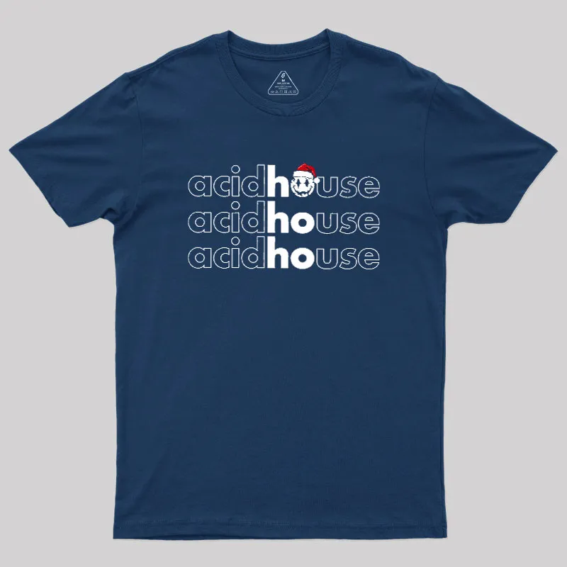 Acid House Ho Ho Ho Geek T-Shirt - Image 3