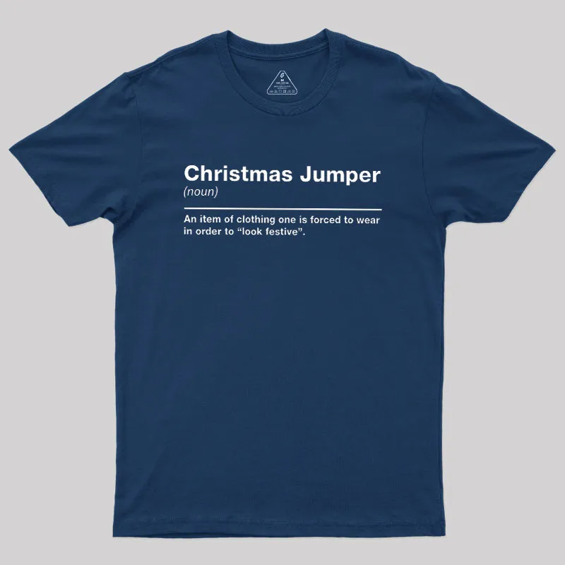 Christmas Jumper Sarcastic Definition Geek T-Shirt - Image 3