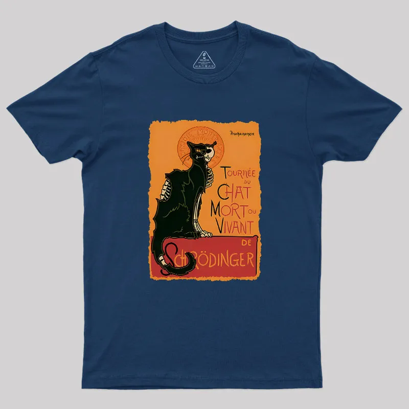 Le Chat Noir De Schrödinger Geek T-Shirt - Image 3