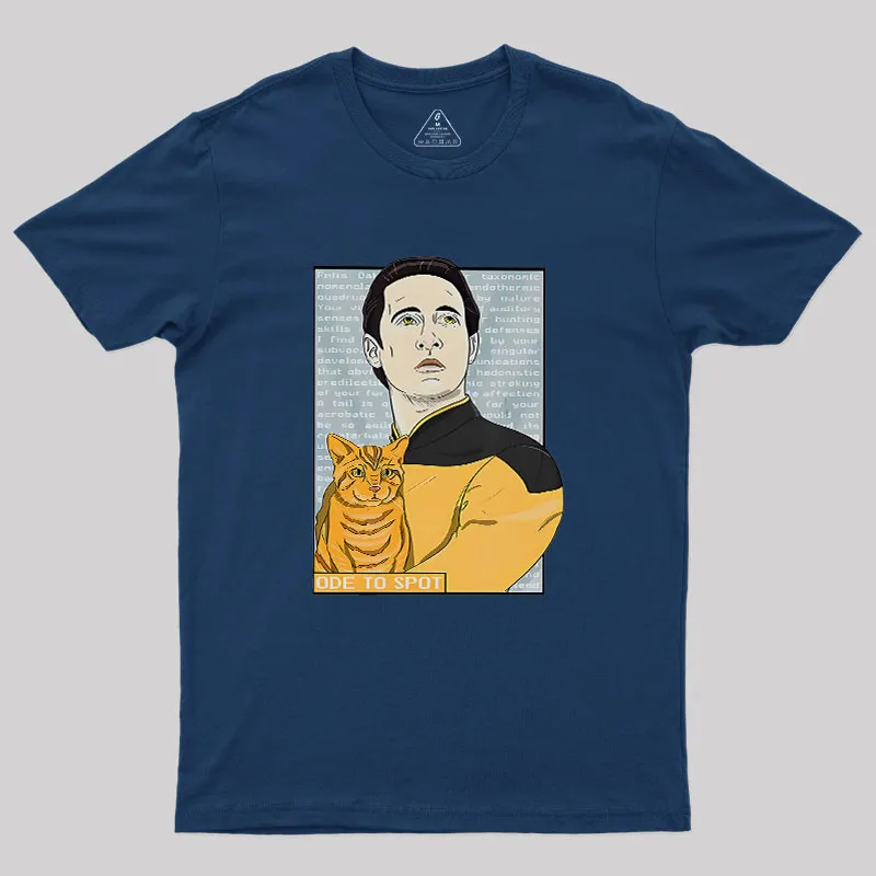 Alternative view of Date Ode To Spot Cat Geek T-Shirt