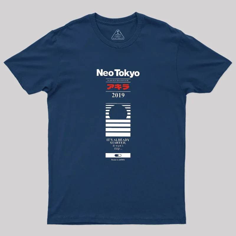 Neo Tokyo 2019 Geek T-Shirt - Image 2