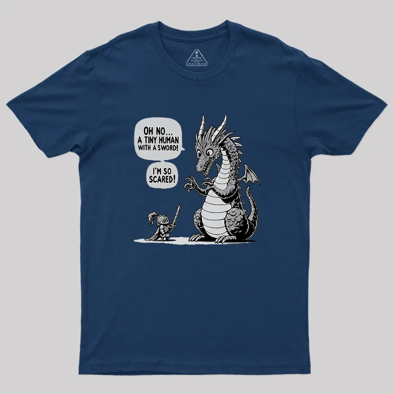 Sarcastic Dragon Geek T-Shirt - Image 2