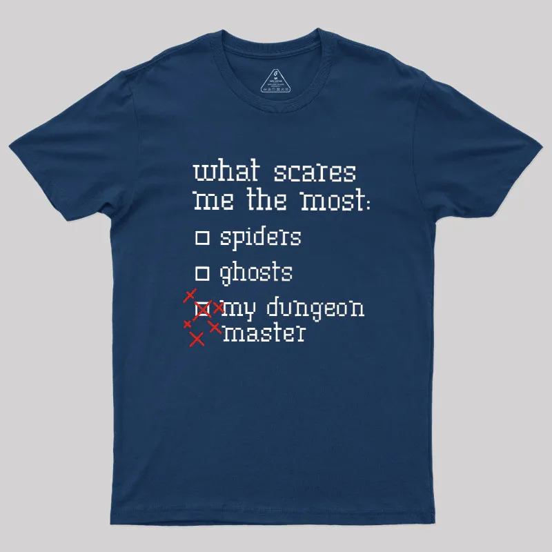 Alternative view of What Scares Me The Most Geek T-Shirt