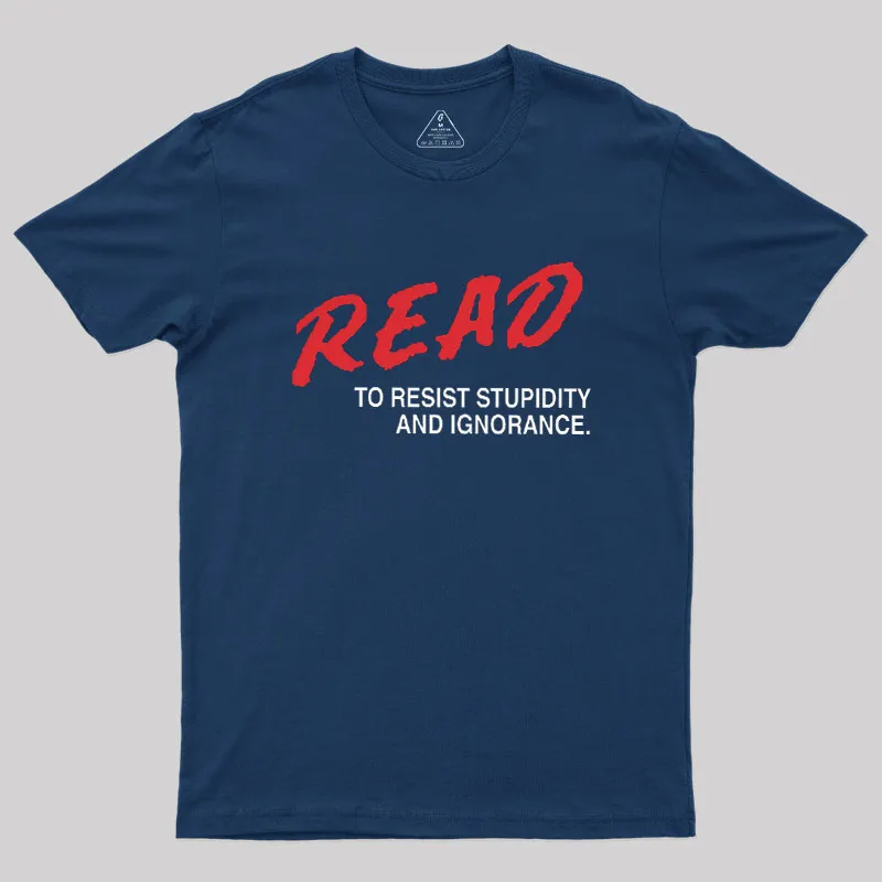 Alternative view of Read to Resist Geek T-Shirt