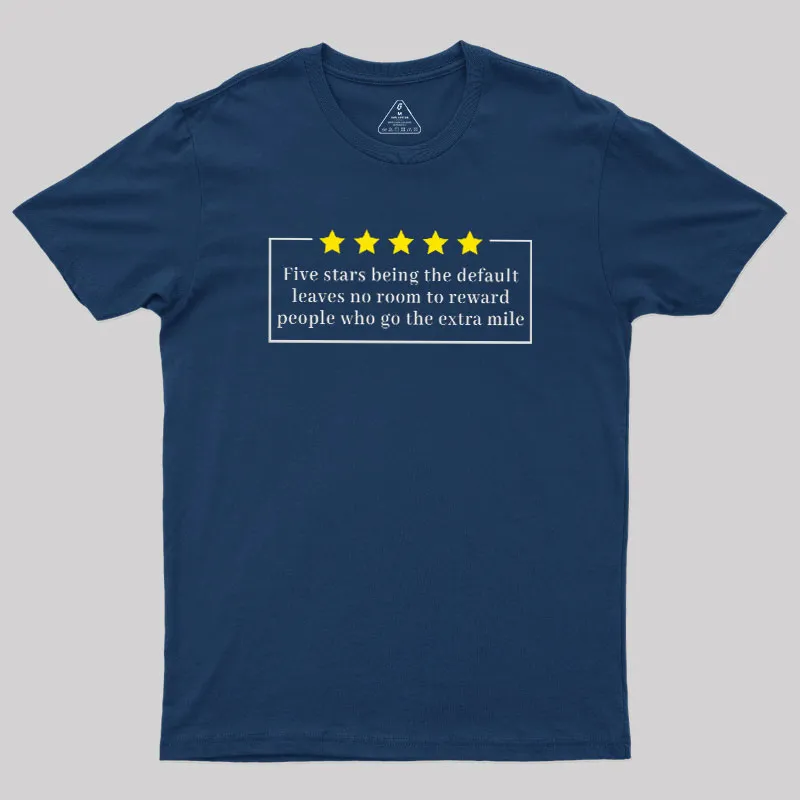 Alternative view of Five Stars Geek T-Shirt
