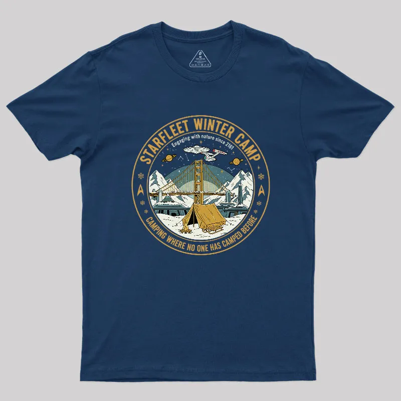 Alternative view of Starfleet Winter Camp Geek T-Shirt