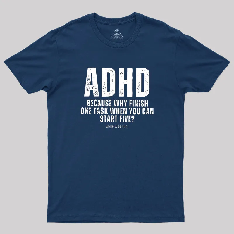 Alternative view of ADHD Geek T-Shirt