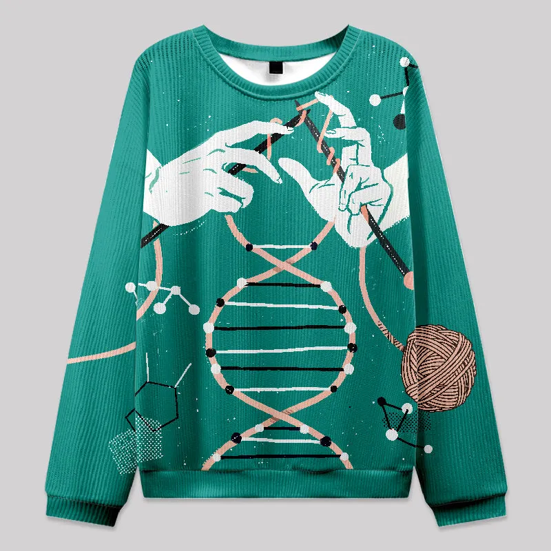 Weaving DNA Fuzzy Fleece Sweatshirt