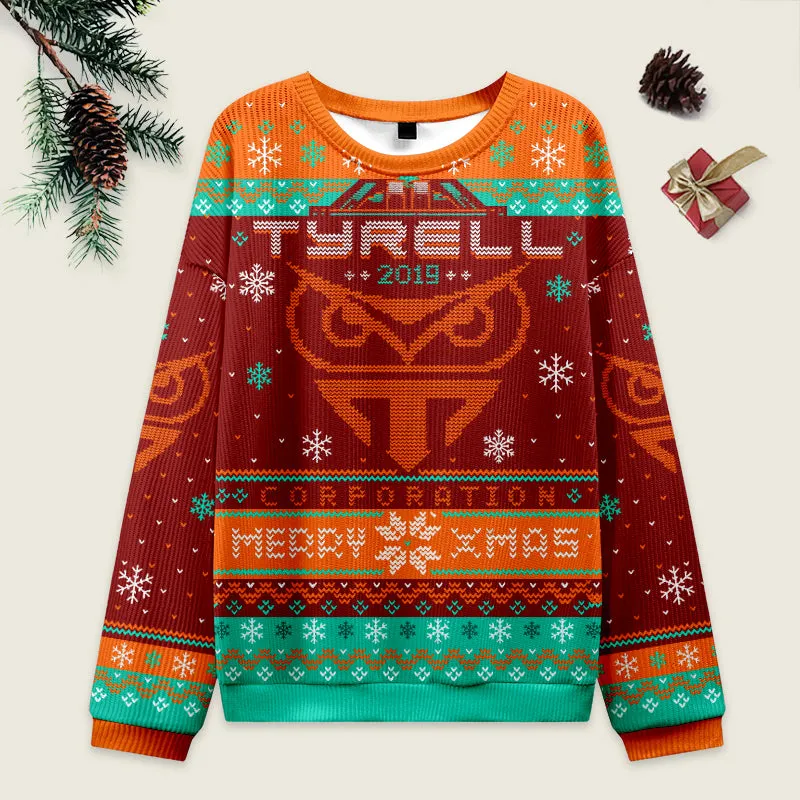 Happy Replicant Xmas Red Ugly Christmas Sweater Sweatshirt