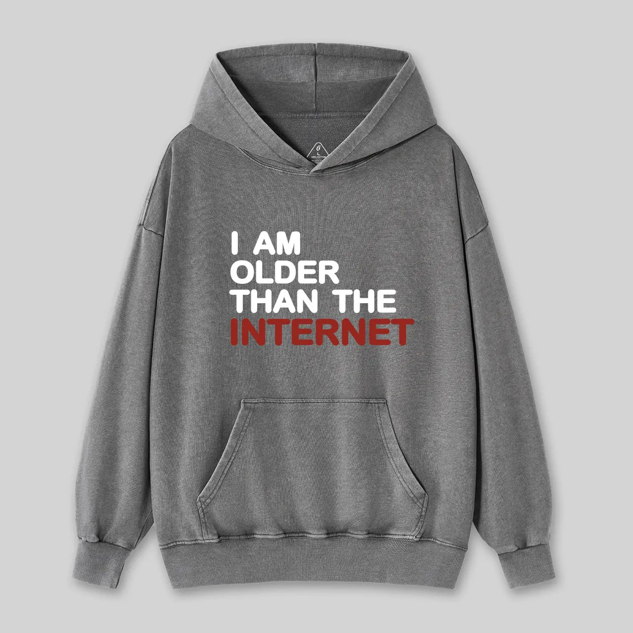 I Am Older Than The Internet GeekWashed Hoodie - Image 4