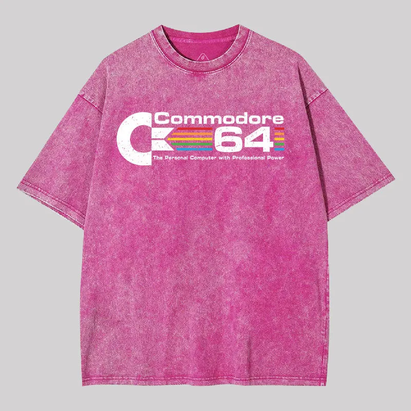 Commodore 64 Washed T-Shirt - Image 7