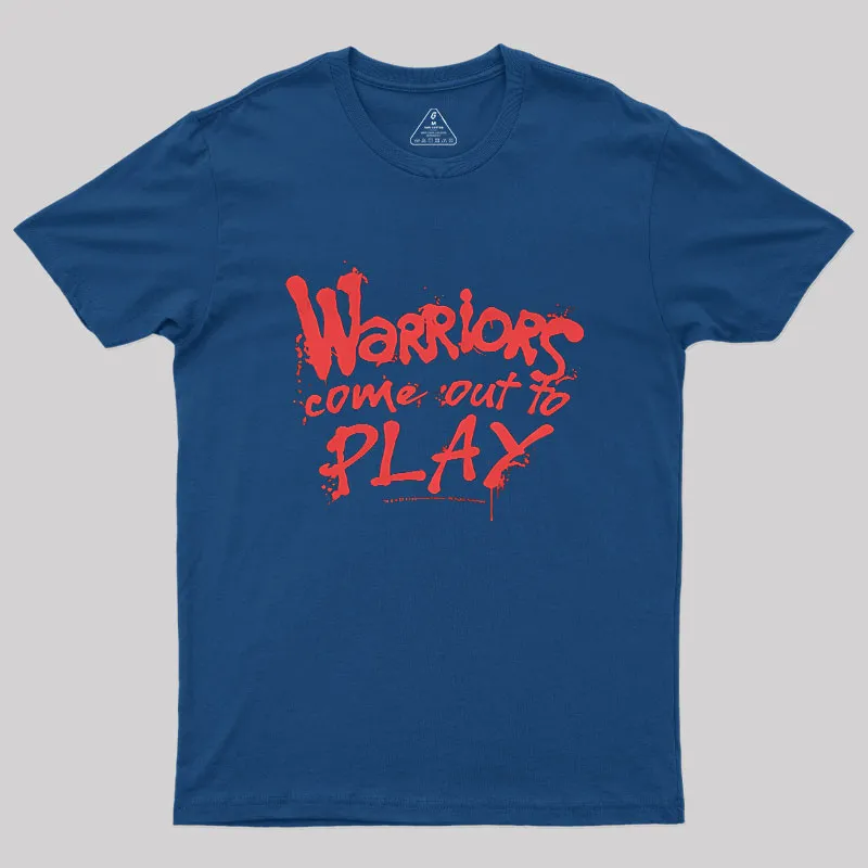 Alternative view of Come Out To Play Warriors Geek T-Shirt