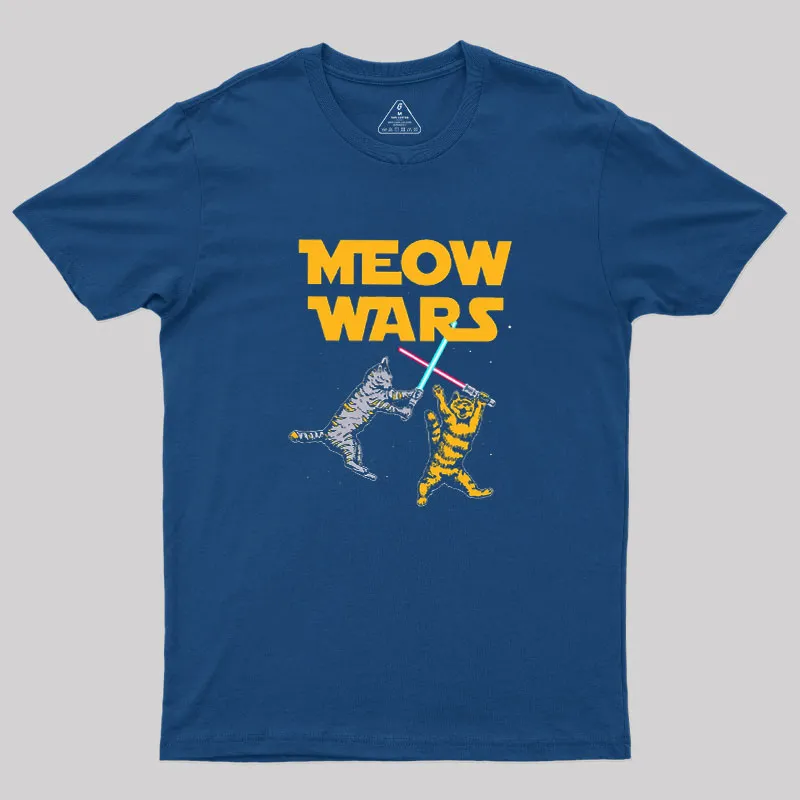 Alternative view of Meow Battle Geek T-Shirt