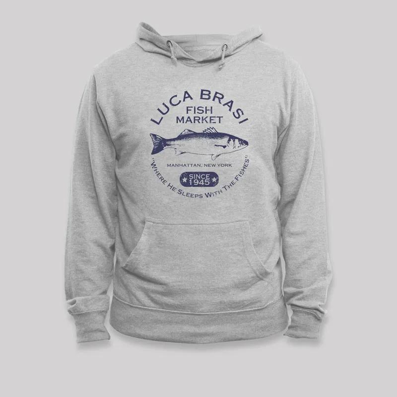 Luca Brasi Fish Market - Since 1945 Geek Hoodie - Image 4