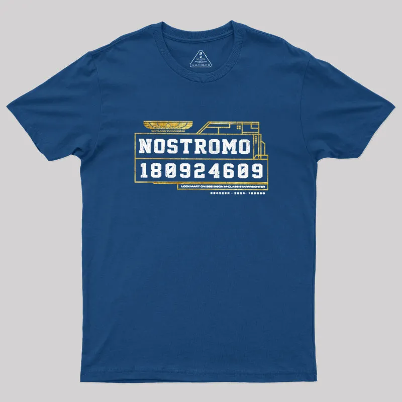 Alternative view of USCSS Nostromo Geek T-Shirt