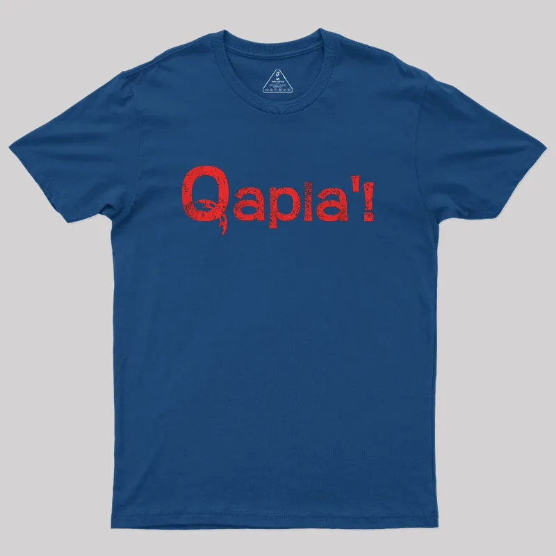 Alternative view of QAPLA! Geek T-Shirt