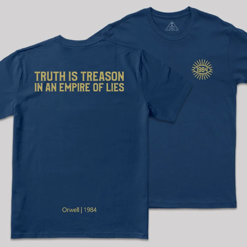 Alternative view of 1984 Orwell Front and Back Printed Geek T-Shirt