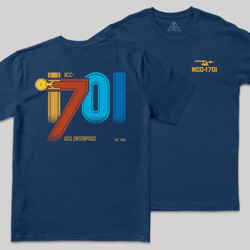 Scifi Spacecraft Front and Back Printed Geek T-Shirt - Image 2