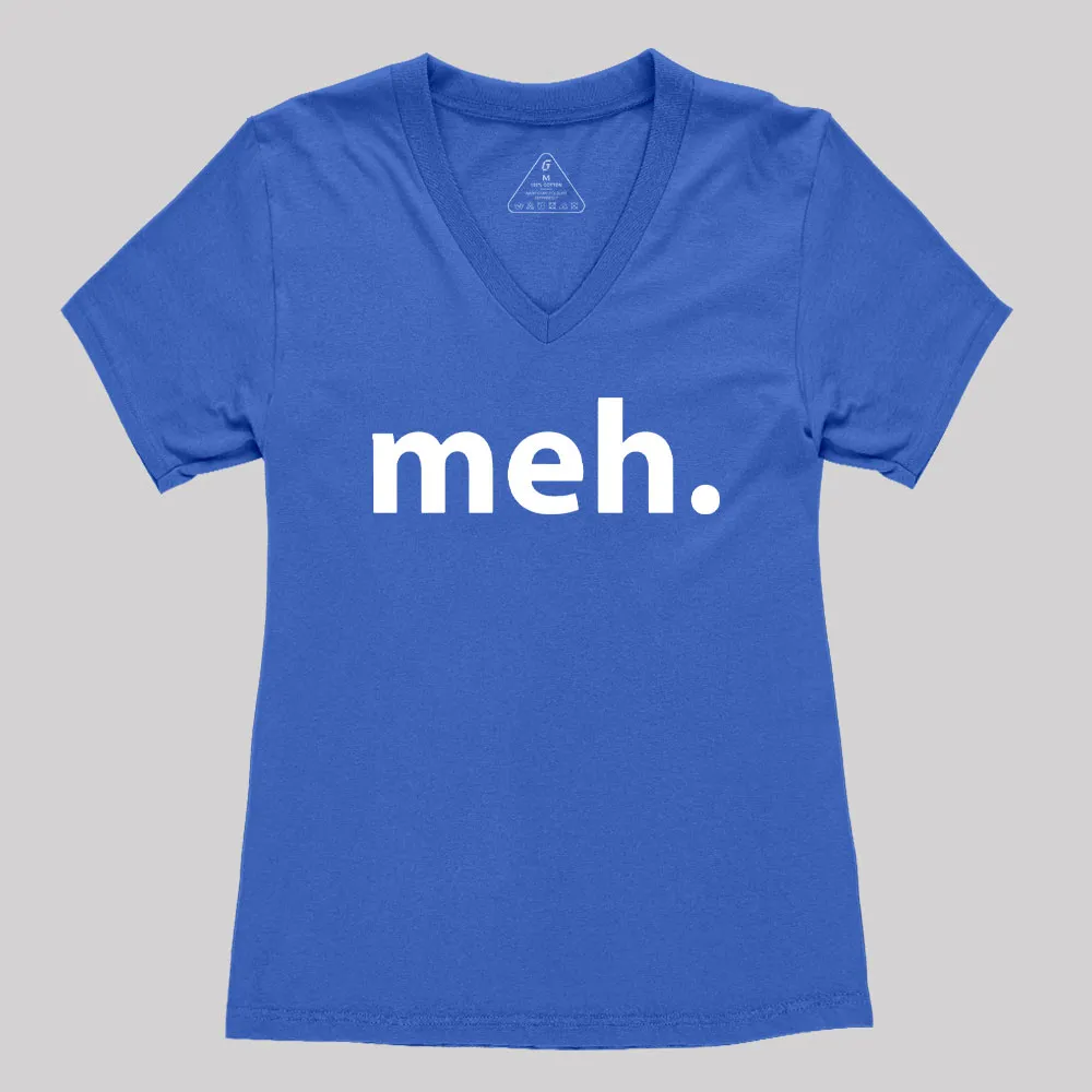 Meh Women's V-Neck T-shirt - Image 3