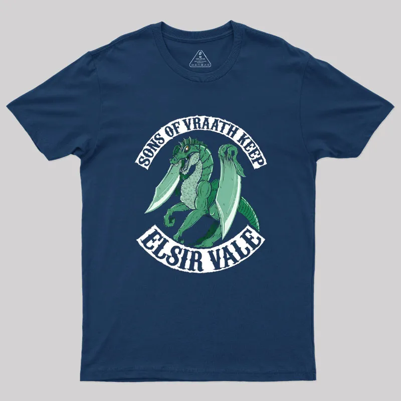 Alternative view of Sons of Vraath Keep Geek T-Shirt