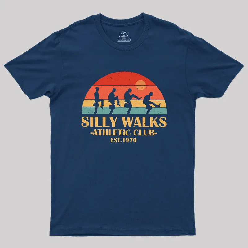 Alternative view of Silly Walks Athletic Club Geek T-Shirt