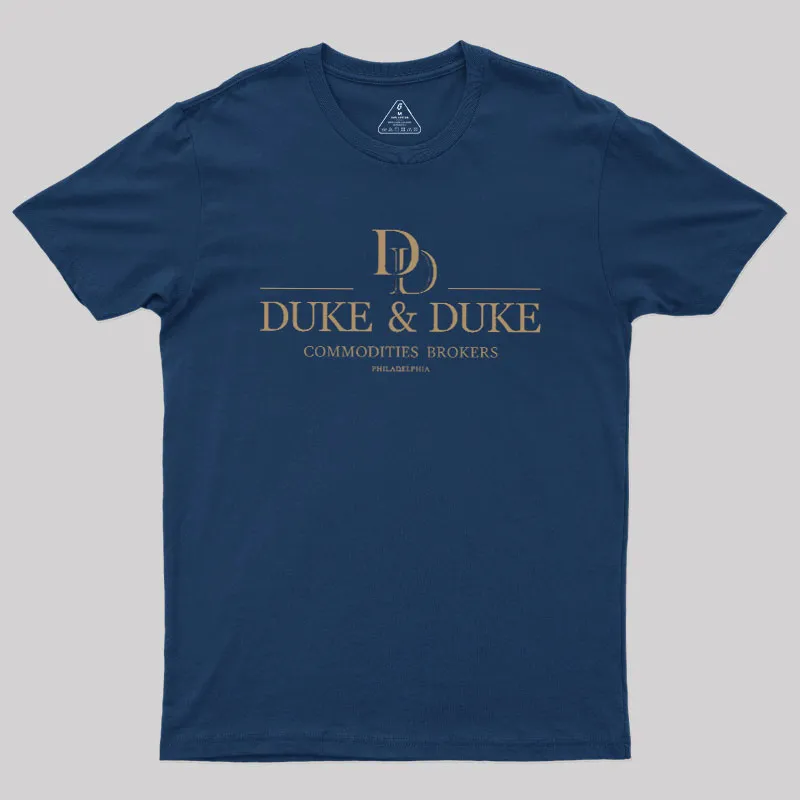 Duke & Duke Commodities Brokers Geek T-Shirt - Image 2