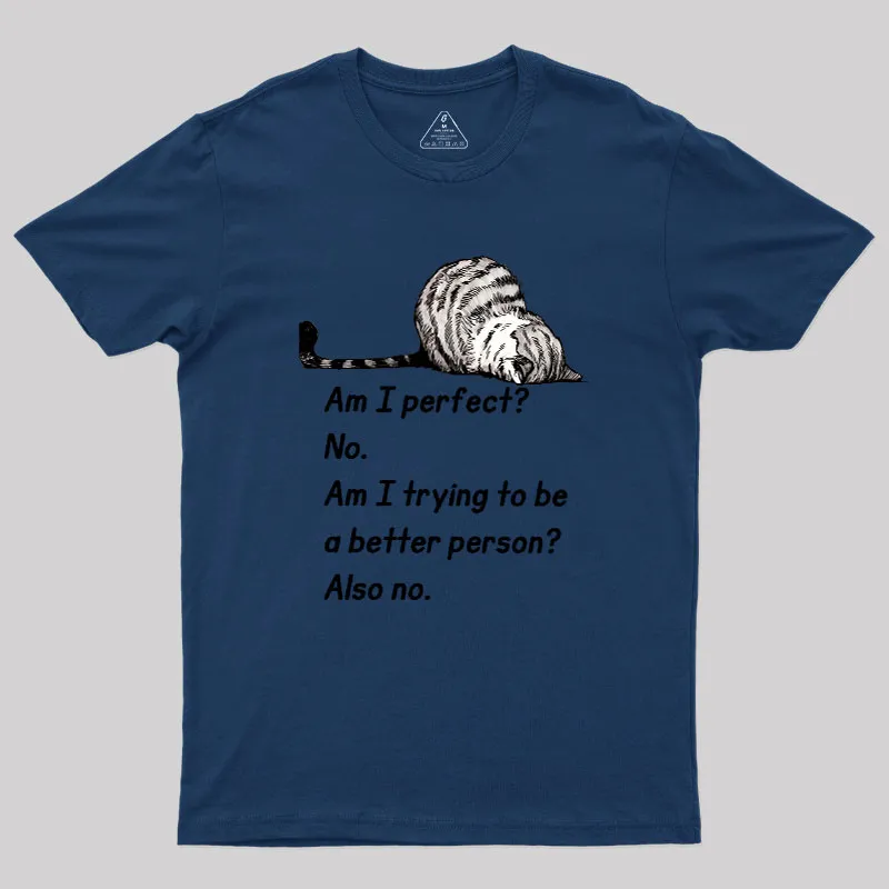 Am I Perfect No Geek T-Shirt - Image 10